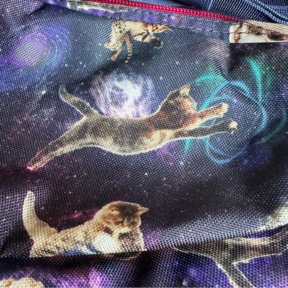 Jansport Galaxy Cat Dog Fanny Pack - Blue and Pink - Picture 4 of 8